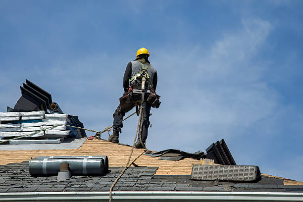 Professional Flat Roof Repair technician working in Milford, CT